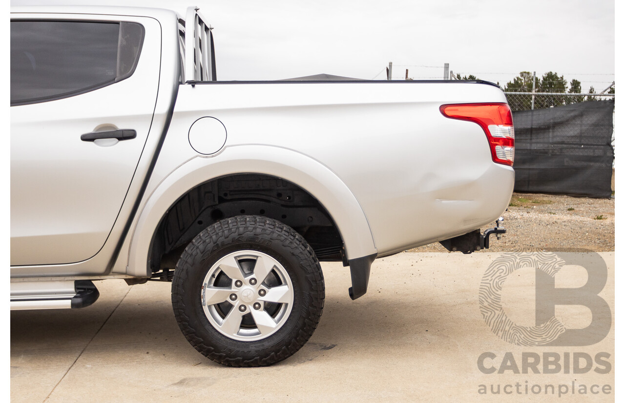 02/2016 Mitsubishi Triton GLX (4x4) MQ MY16 Upgrade Dual Cab Utility Silver Turbo Diesel 2.4L