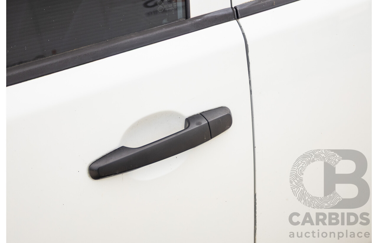 9/2014 Mitsubishi Triton GLX (4x4) MN MY14 UPDATE Double Cab Utility White Turbo Diesel 2.5L