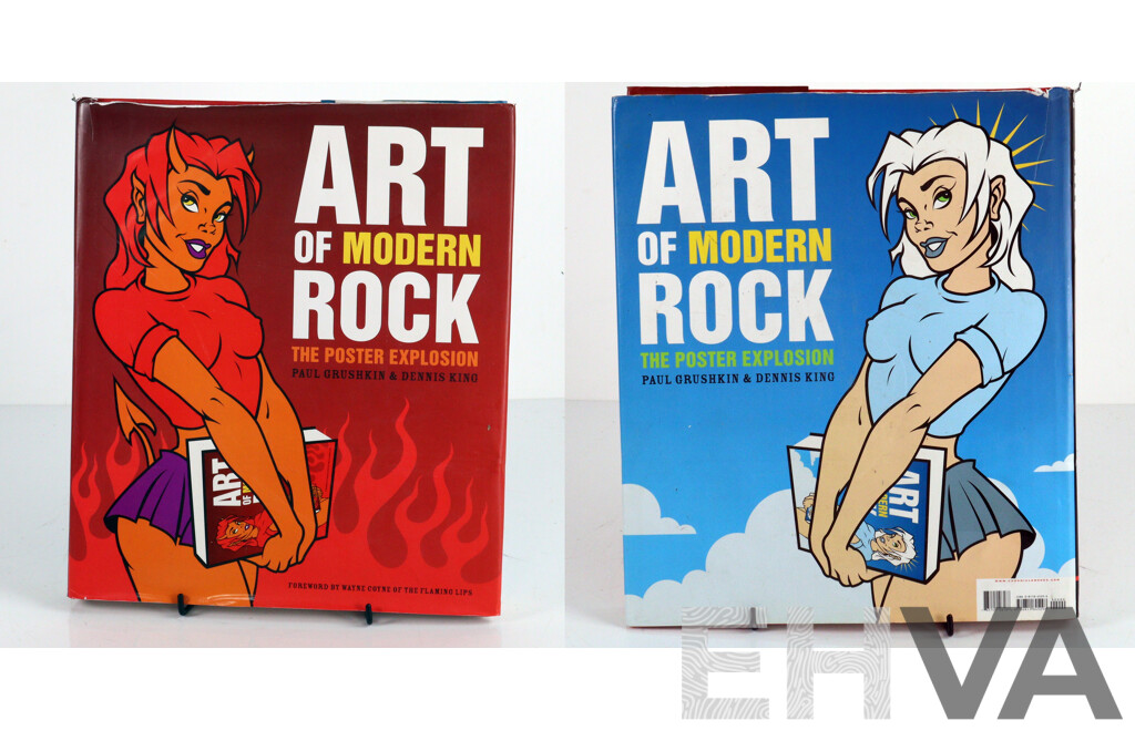 Art of Modern Rock, the Poster Explosion, P Grushkin & D King, Chronicle Books, 2004, Hardcover with Dust Jacket