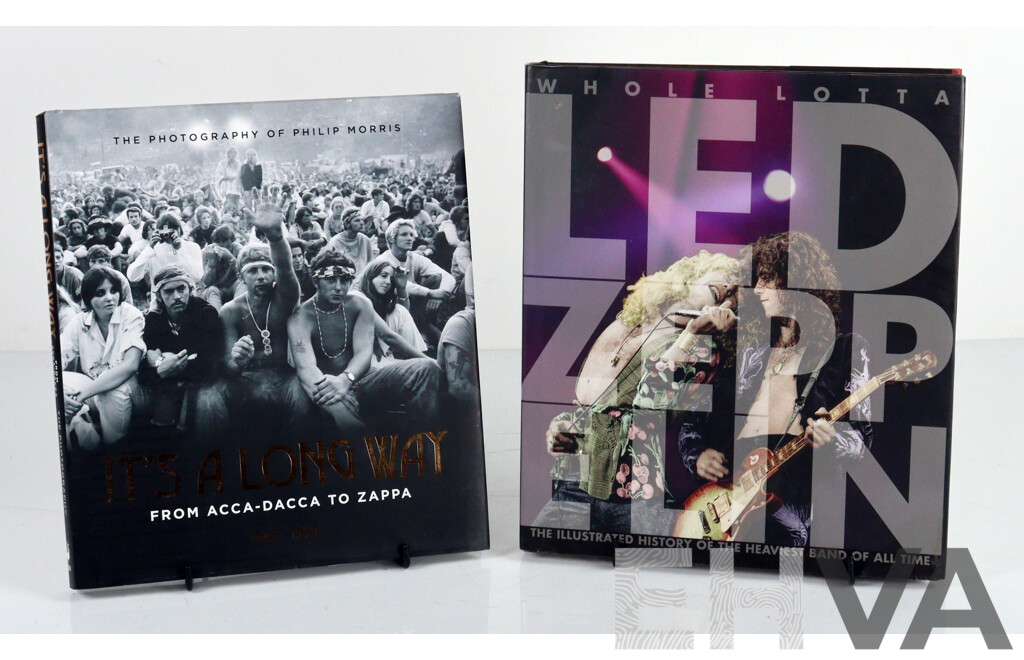 Its a Long Way, the Photography of Phillip Morris, Echo, 2015 & Whole Lotta Led Zepellin, J Bream, Both  Hardcovers with Dust Jackets