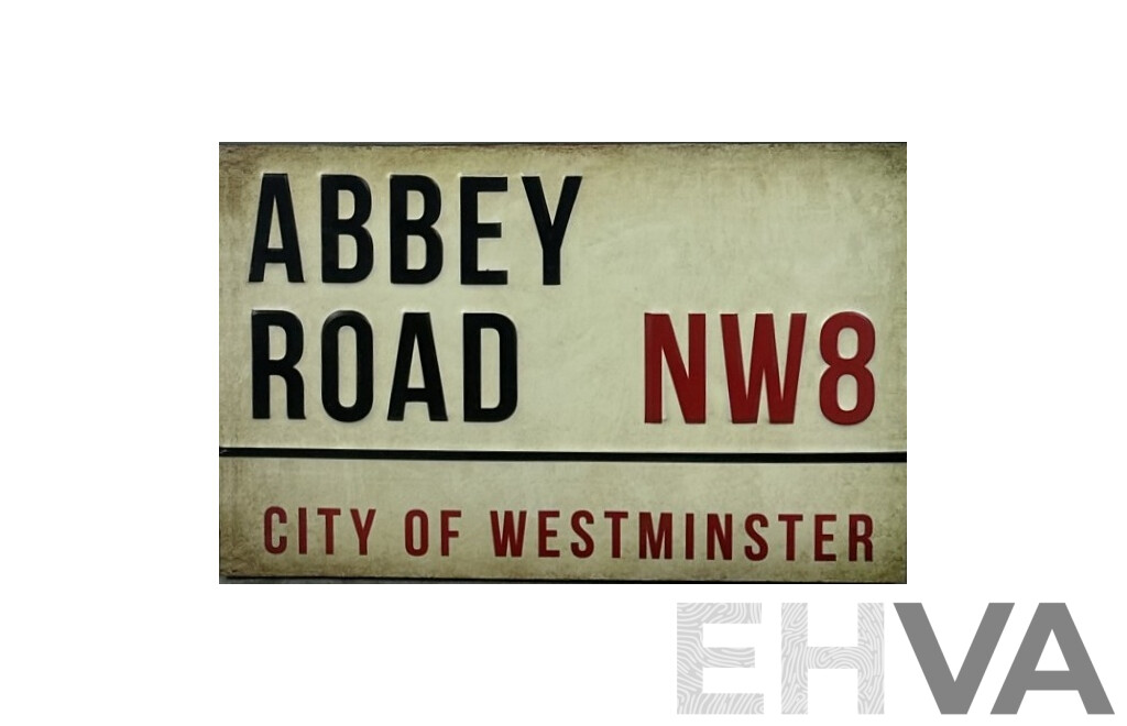 Abbey Road, NW8, City of Westminster, Reproduction Metal Sign, 33 x 50 cm
