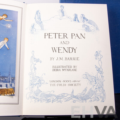 Peter Pan and Wendy, J M Barrie, Illustrated by Debra McFarlane, Folio Society, 2007, Hardcover in Slip Case