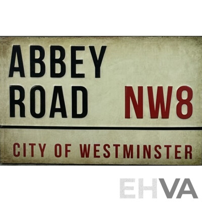 Abbey Road, NW8, City of Westminster, Reproduction Metal Sign, 33 x 50 cm