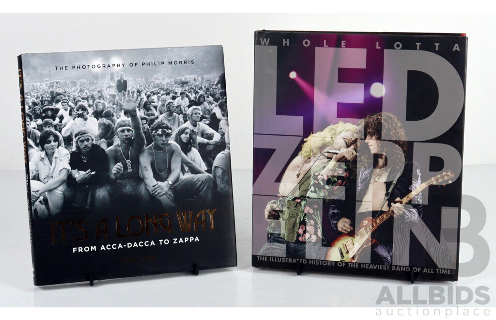 Its a Long Way, the Photography of Phillip Morris, Echo, 2015 & Whole Lotta Led Zepellin, J Bream, Both  Hardcovers with Dust Jackets