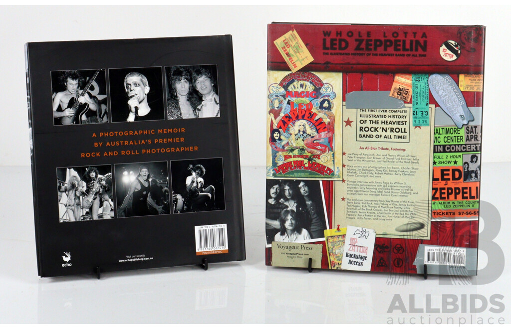 Its a Long Way, the Photography of Phillip Morris, Echo, 2015 & Whole Lotta Led Zepellin, J Bream, Both  Hardcovers with Dust Jackets