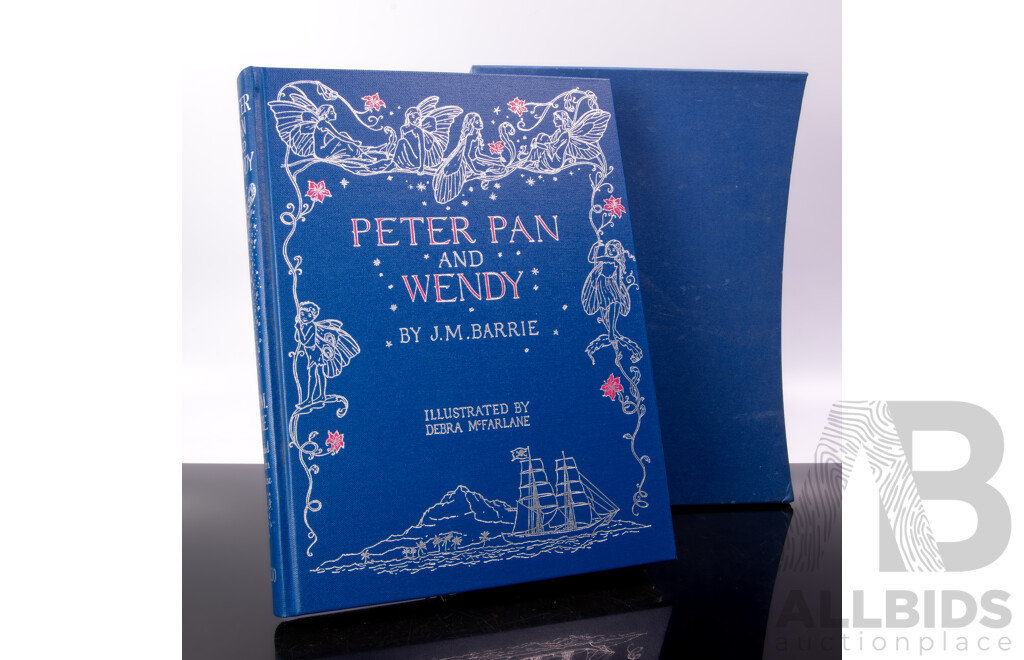 Peter Pan and Wendy, J M Barrie, Illustrated by Debra McFarlane, Folio Society, 2007, Hardcover in Slip Case