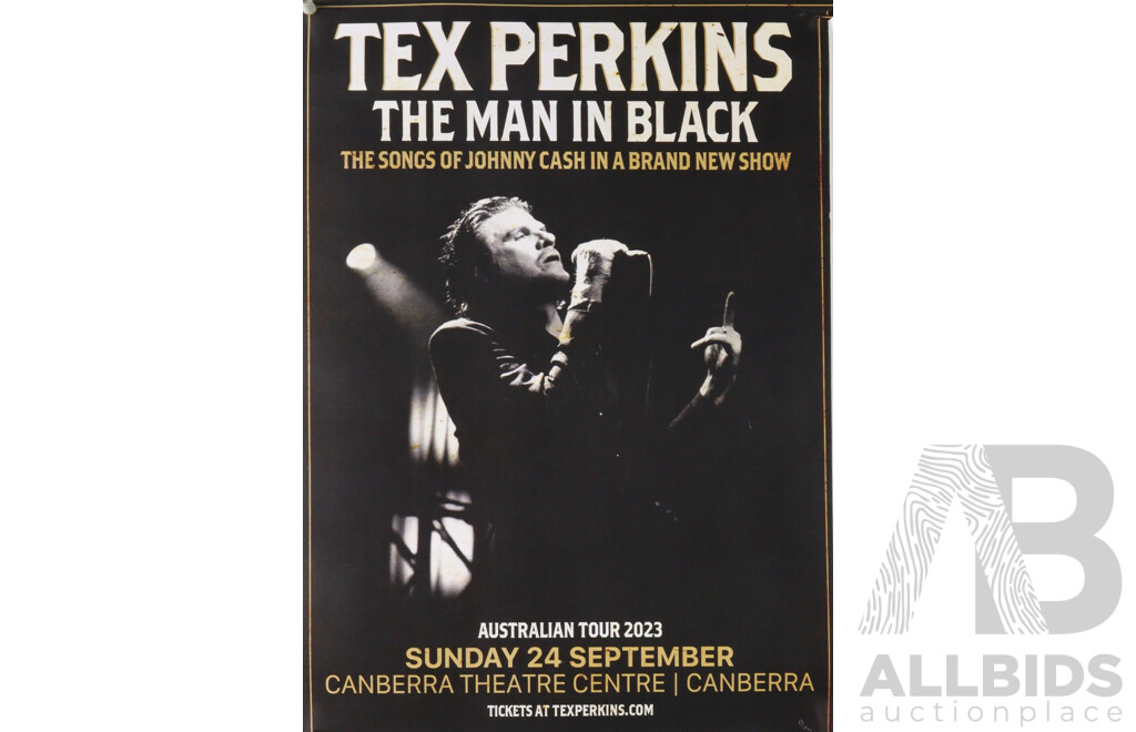 Collection Original Local Australian and International Band Touring Posters Including the Mark of Cain, Tex Perkins, Tijuana Cartel and More