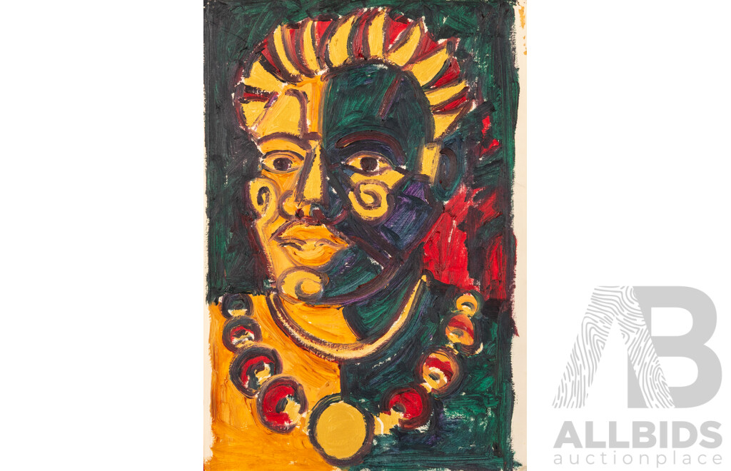 Francois (20th Century, c1990s-2005), Happy Haito I,II & III, Tribal Studies (x6), Da Luvva Da Life & Portrait for Danny, Eleven Uniquely Original Works, Pastel & Oils on Card, 76 x 57 cm (largest) (11)