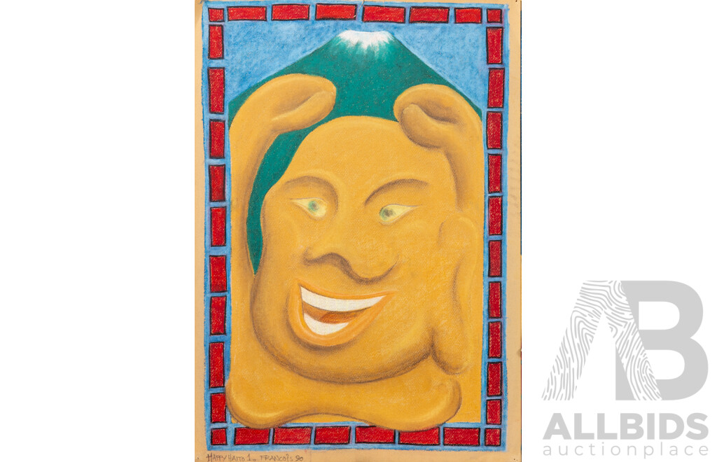 Francois (20th Century, c1990s-2005), Happy Haito I,II & III, Tribal Studies (x6), Da Luvva Da Life & Portrait for Danny, Eleven Uniquely Original Works, Pastel & Oils on Card, 76 x 57 cm (largest) (11)