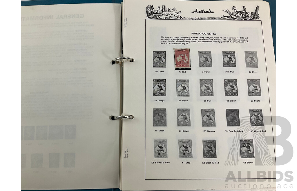 Australian Seven Seas Copied Predecimal Album Spanning 1910'to 1960's