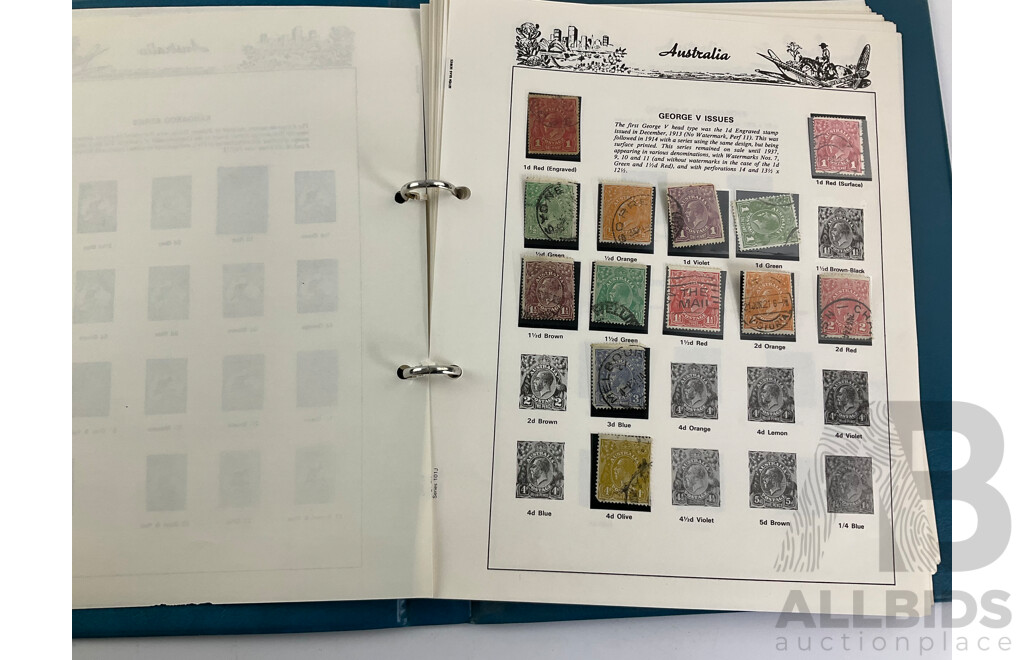 Australian Seven Seas Copied Predecimal Album Spanning 1910'to 1960's