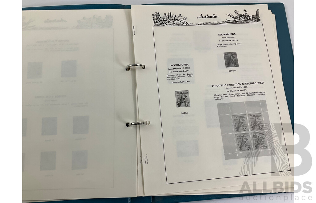 Australian Seven Seas Copied Predecimal Album Spanning 1910'to 1960's