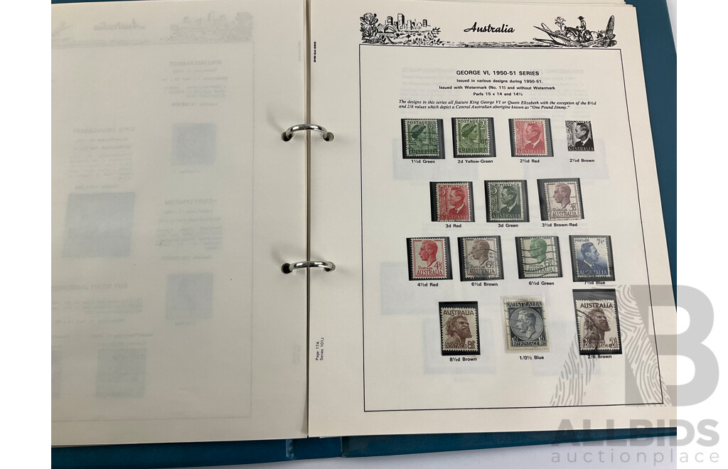 Australian Seven Seas Copied Predecimal Album Spanning 1910'to 1960's