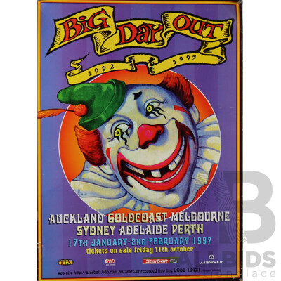 Original Local Australian Big Day Out Touring Poster