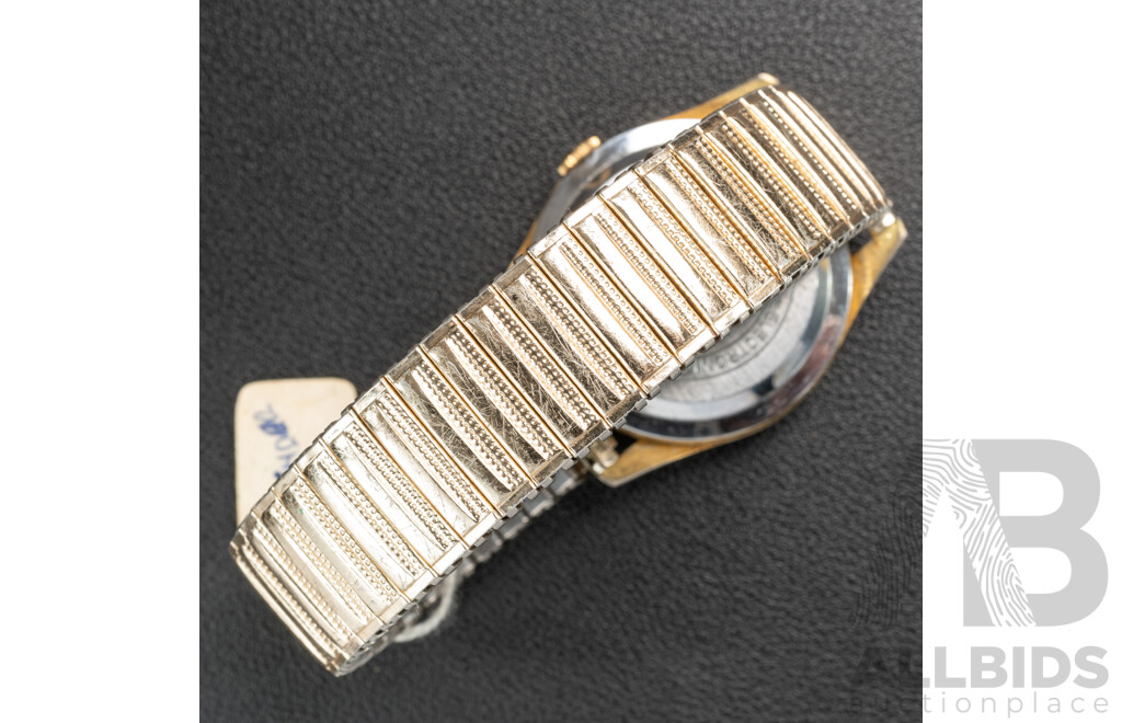 Borea 21 Jewels Calendar Swiss Made Vintage Watch, 35mm