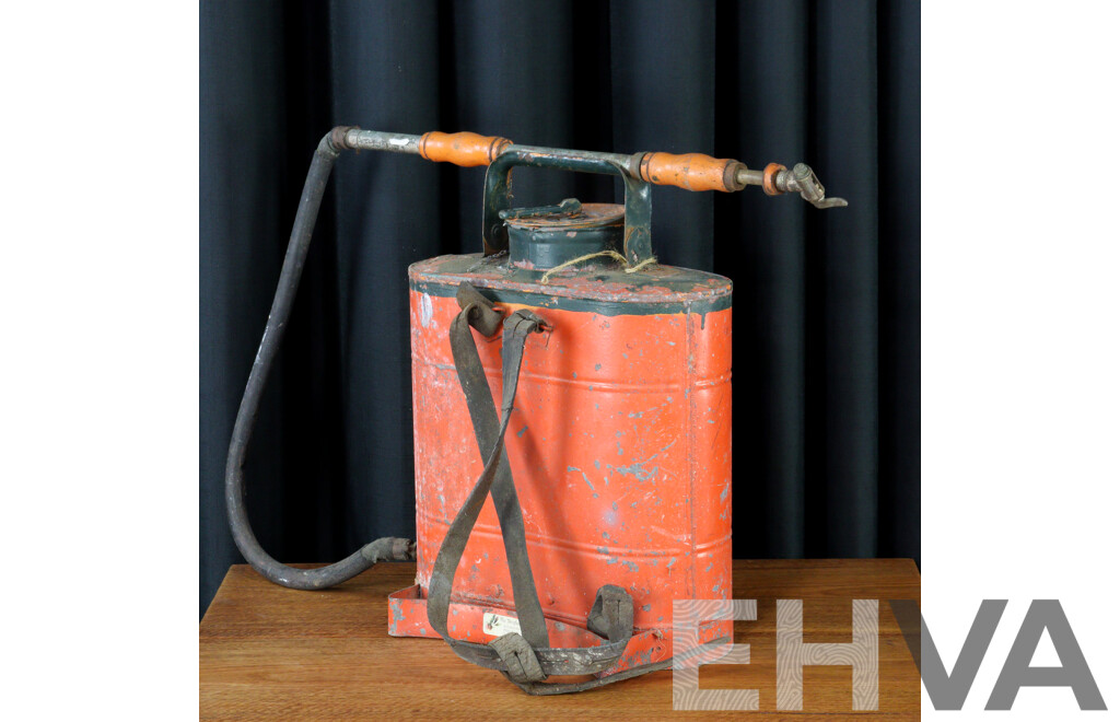 Vintage Metal Back Pack Sprayer