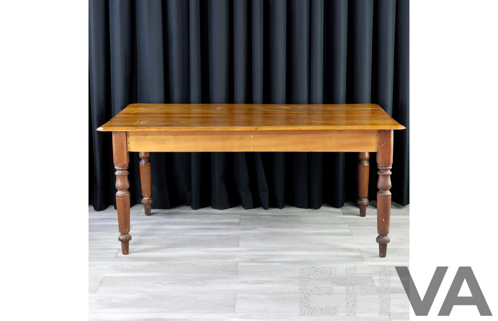 Victorian Kauri Pine Kitchen Table