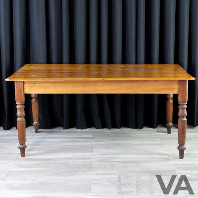 Victorian Kauri Pine Kitchen Table