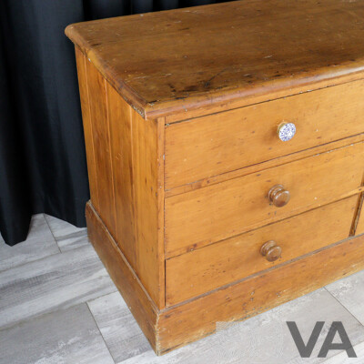 Victorian Kauri Pine Chest of Six Drawers