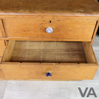 Victorian Kauri Pine Chest of Six Drawers