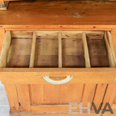 Vintage Pine Buffet and Hutch