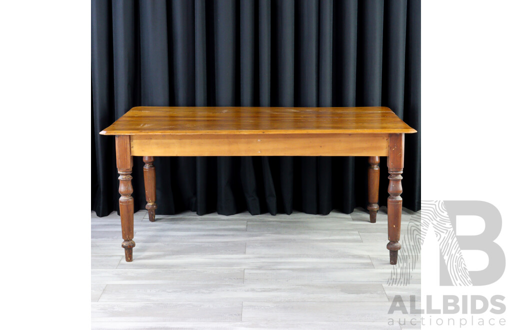 Victorian Kauri Pine Kitchen Table