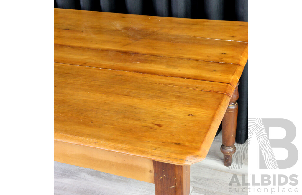 Victorian Kauri Pine Kitchen Table