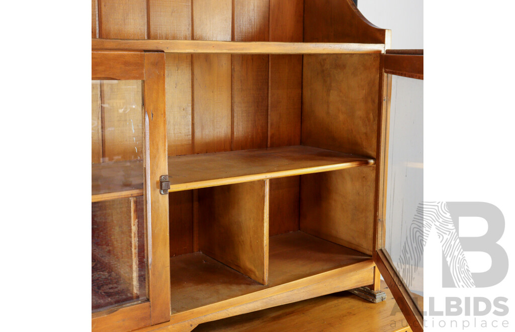 Vintage Pine Buffet and Hutch