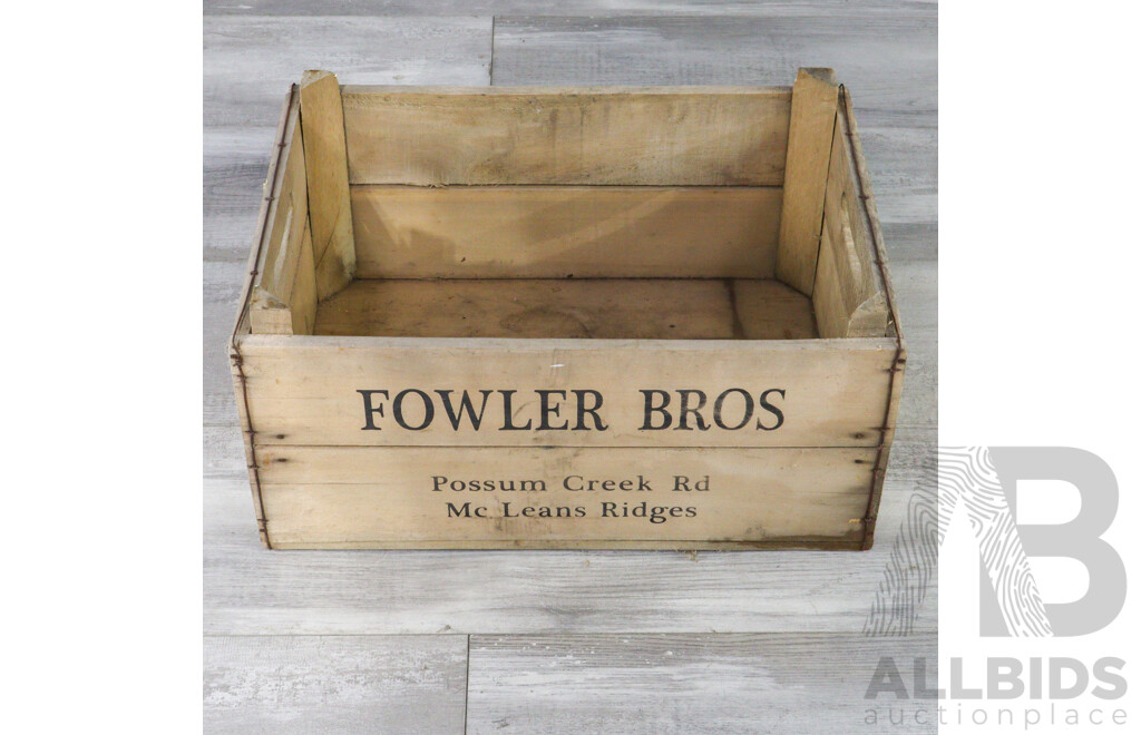 Collection of Three Reproduction Timber Apple Boxes