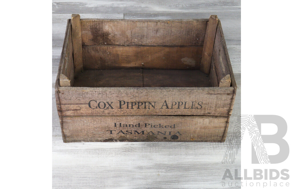 Collection of Three Reproduction Timber Apple Boxes