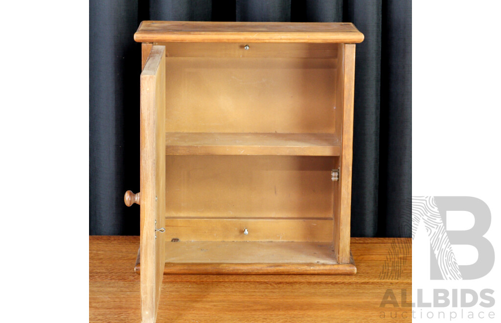Pine Wall  Mount Single Door Cabinet
