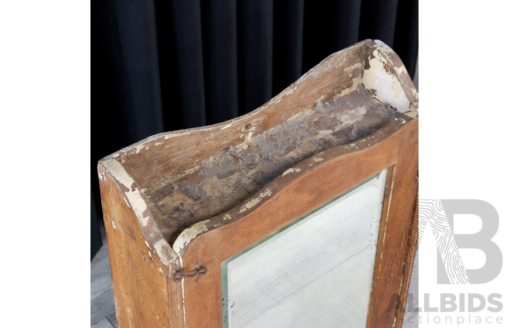 Vintage Pine Wall Mount Bathroom Cabinet