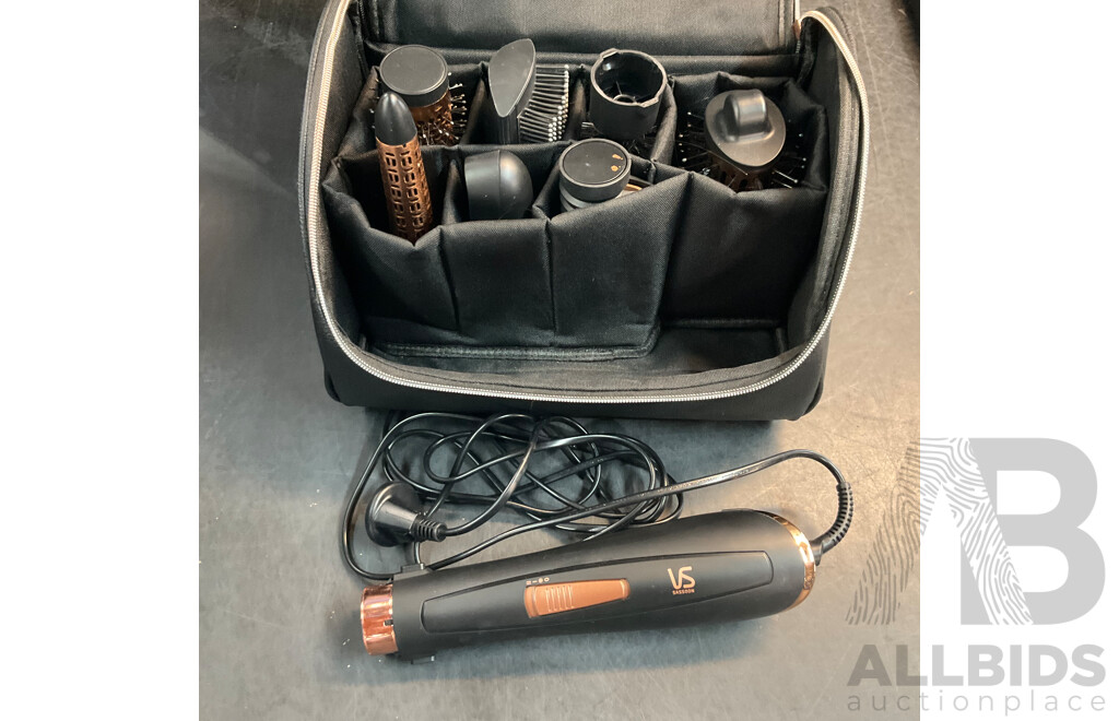 VS SASSION  Hair Styler Set & REMINGTON Straightener & Assorted Synthetic Hair - Lot of 8