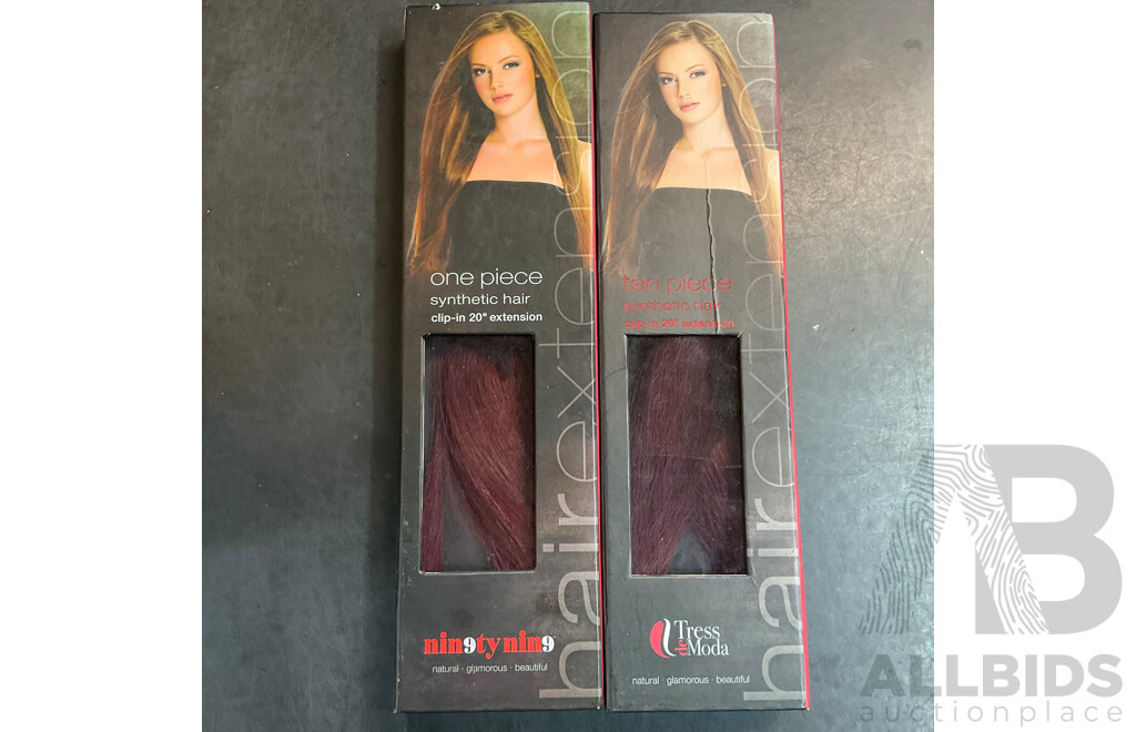 VS SASSION  Hair Styler Set & REMINGTON Straightener & Assorted Synthetic Hair - Lot of 8