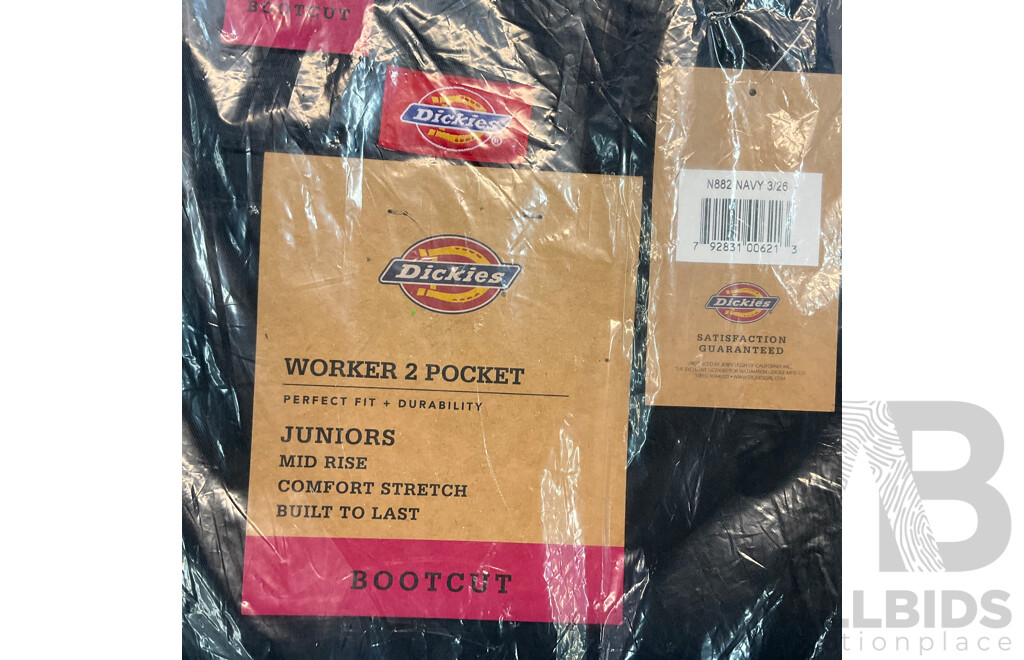 NYDJ, DICKIES, WRANGER Pants & Jeans - Size 0/6/26 - Lot of 7