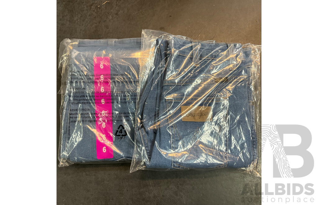 NYDJ, DICKIES, WRANGER Pants & Jeans - Size 0/6/26 - Lot of 7