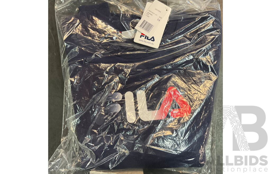 CHAMPION, FILA, PUMA, ADIDAS Youth & Women's Clothing - Various Sizes - Lot of 10