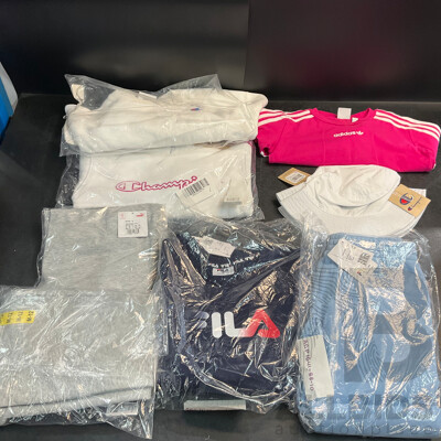 CHAMPION, FILA, PUMA, ADIDAS Youth & Women's Clothing - Various Sizes - Lot of 10