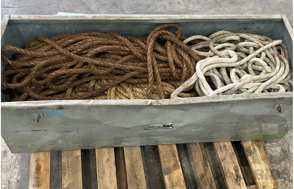 Assorted Ropes with Metal Box