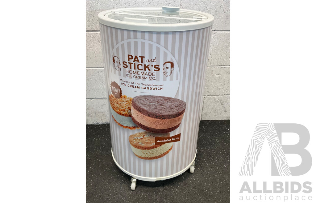 Lot of 2 - 40L Wheel Can Freezer PG-D40A Branded Pat and Stick's