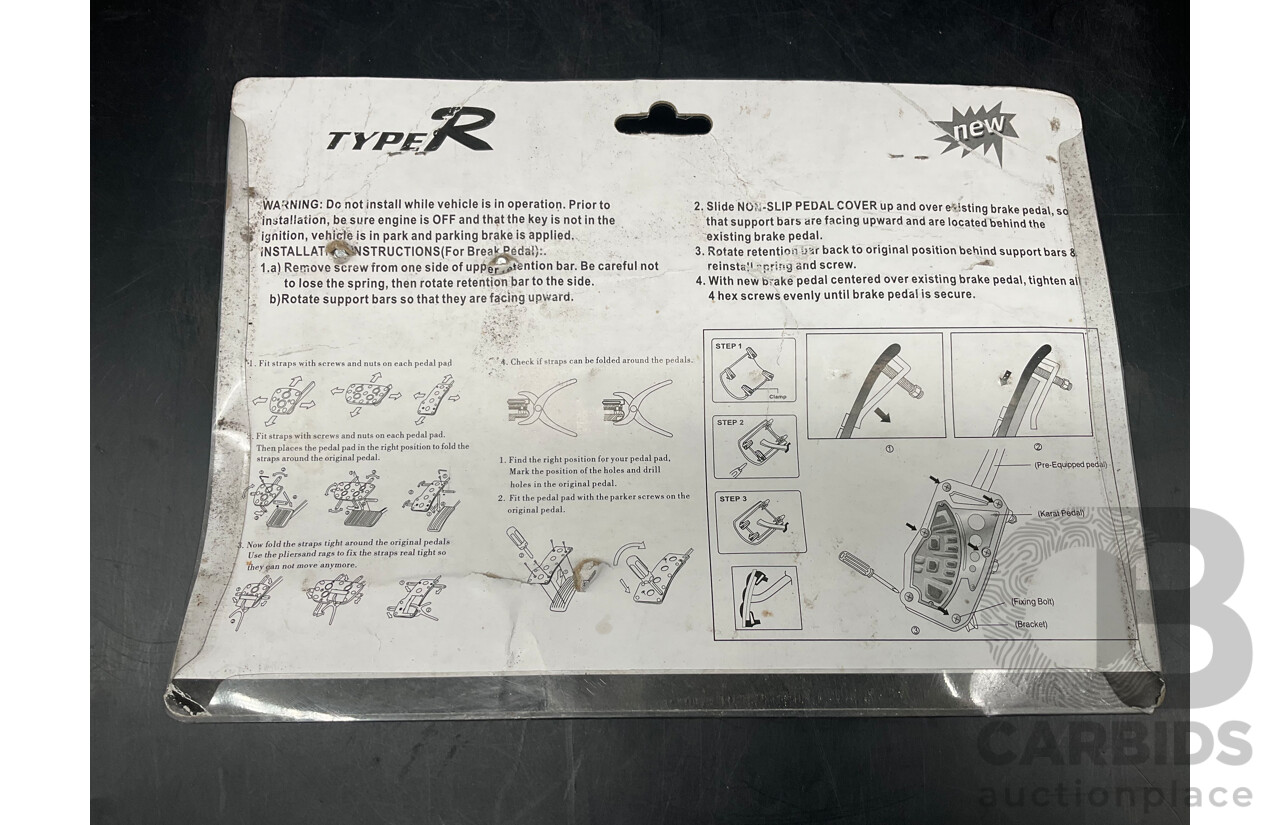 TYPE R Racing Pedal Pads - Lot of 22