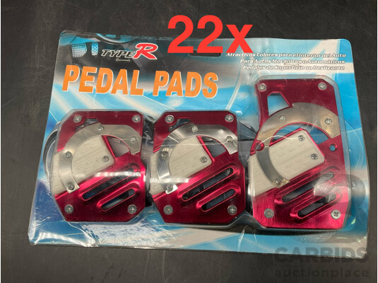 TYPE R Racing Pedal Pads - Lot of 22