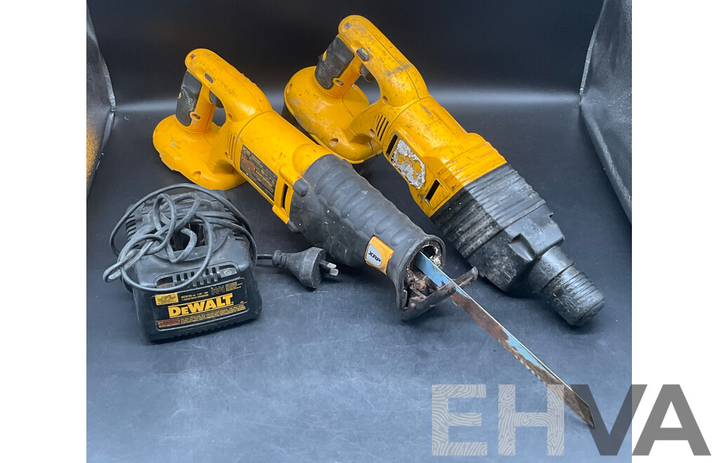 Dewalt Rotary Hammer Drill, Reciprocating Saw and Battery Charger