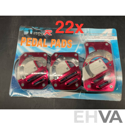 TYPE R Racing Pedal Pads - Lot of 22