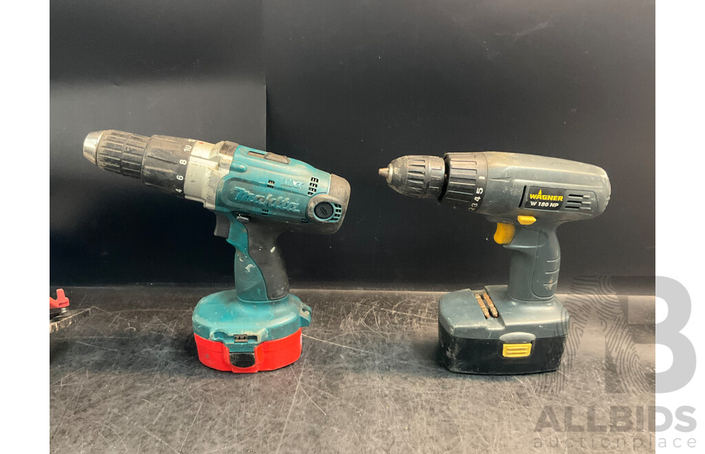 Makita Planer and Power Drill, Wagner Drill, Ozito Circular Saw and Apach Nail Gun