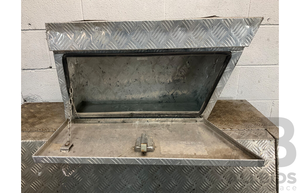Aluminium Ute Tool Box, BULLET Aluminium Under Tray Ute Tool Box  - Lot of 2