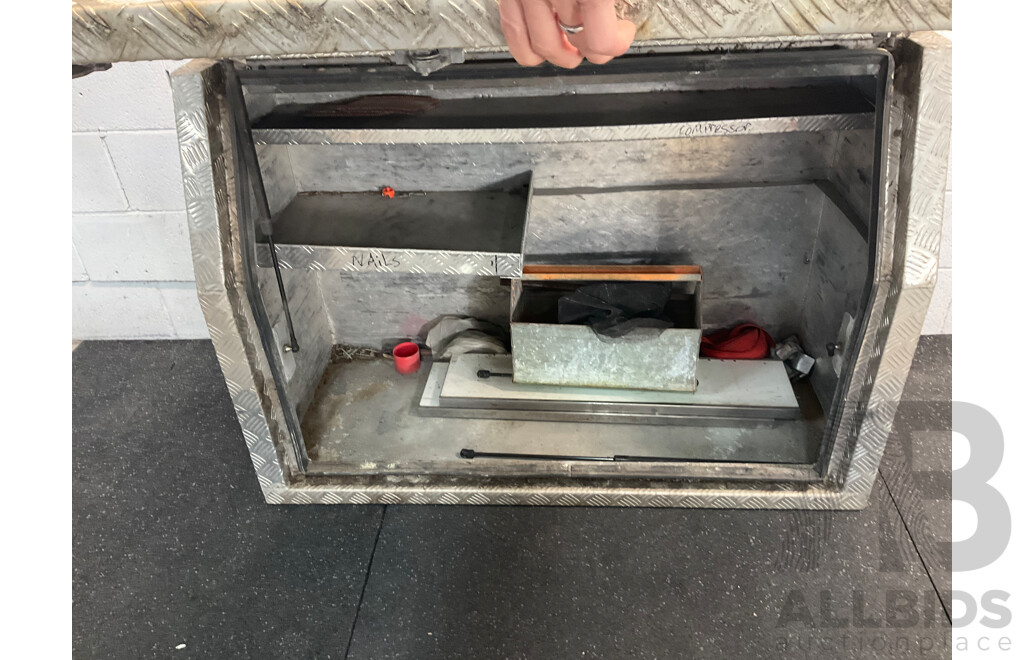 Aluminium Ute Tool Box, BULLET Aluminium Under Tray Ute Tool Box  - Lot of 2