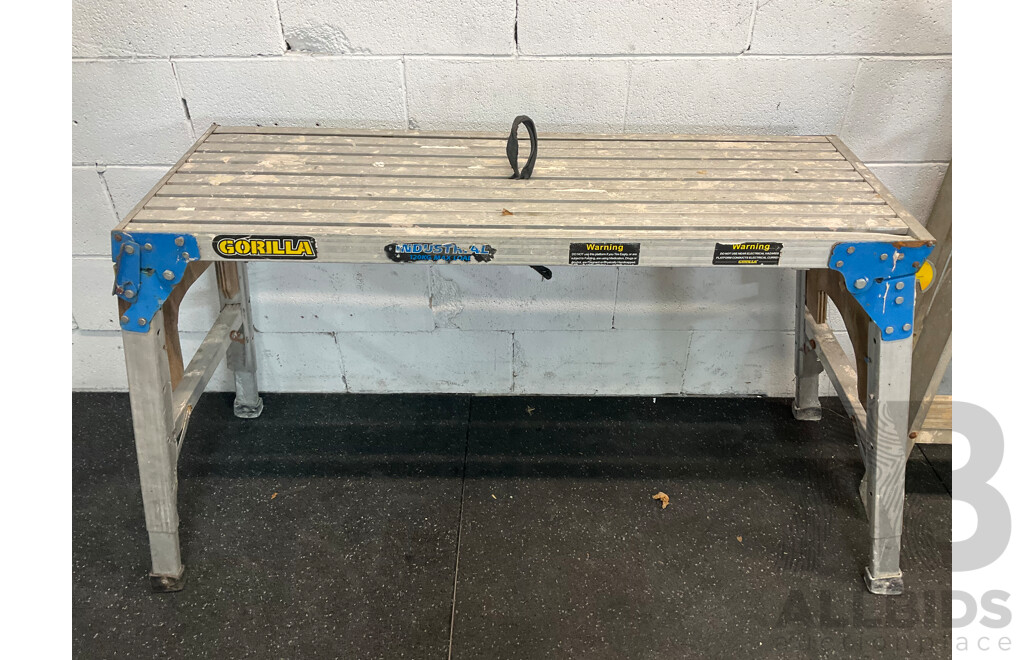GORILLA Paint Platform Ladder , RHINO Aluminium Leadder  - Lot of 2
