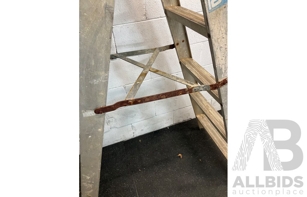 GORILLA Paint Platform Ladder , RHINO Aluminium Leadder  - Lot of 2