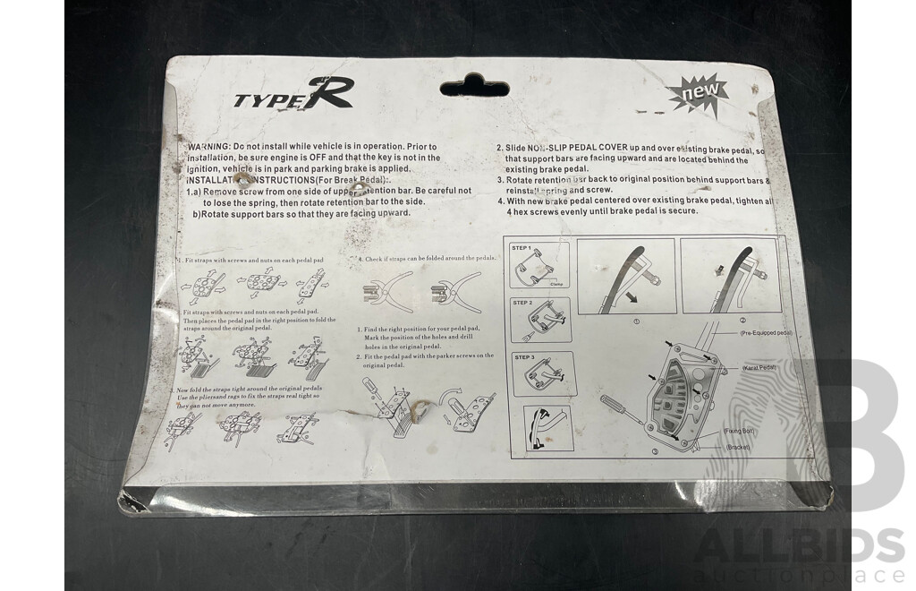 TYPE R Racing Pedal Pads - Lot of 22